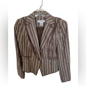 Emanuel Ungaro Chocolate Striped Blazer